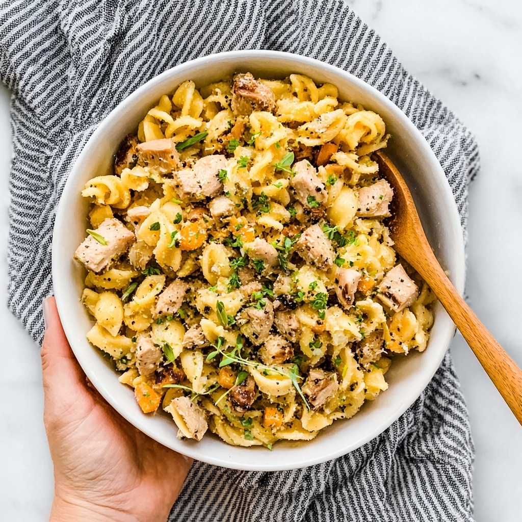 Chicken Pot Pie Pasta Recipe - Recipe Image