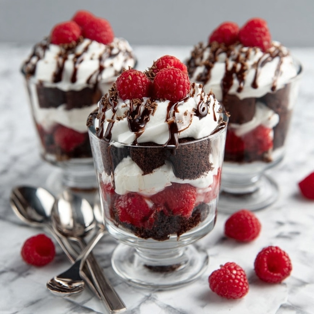 Raspberry Fudge Brownie Trifle Recipe - Recipe Image
