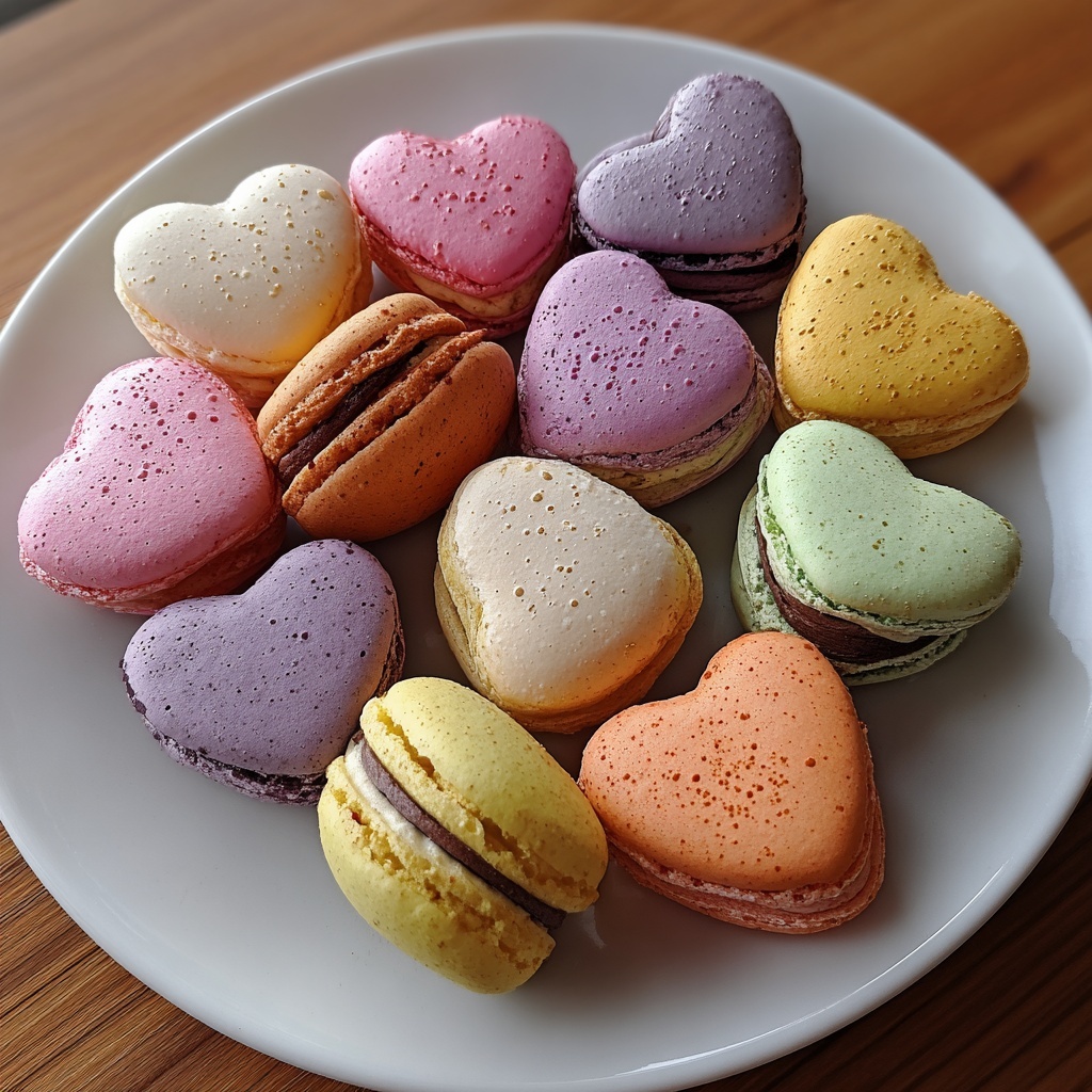 Heart-Shaped Macarons Recipe - Recipe Image
