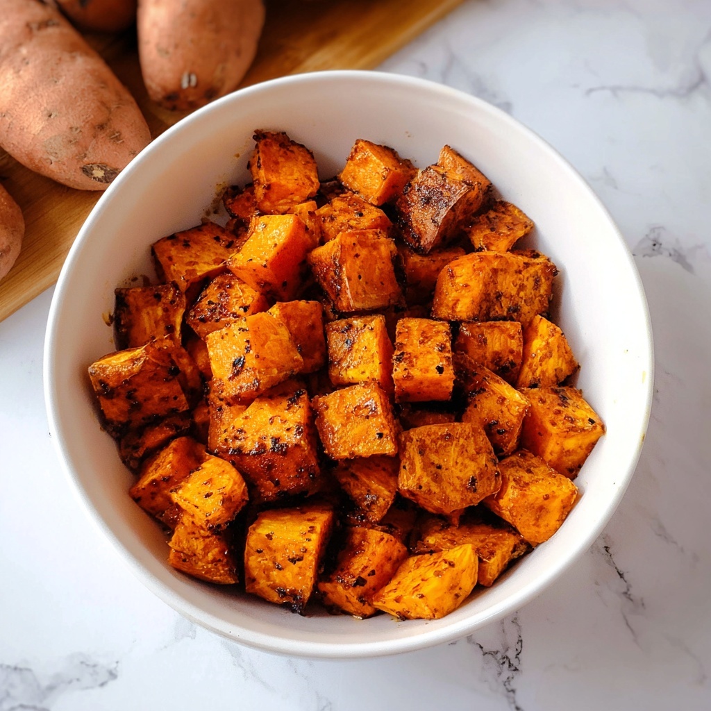Crispy Roasted Sweet Potatoes Recipe - Recipe Image