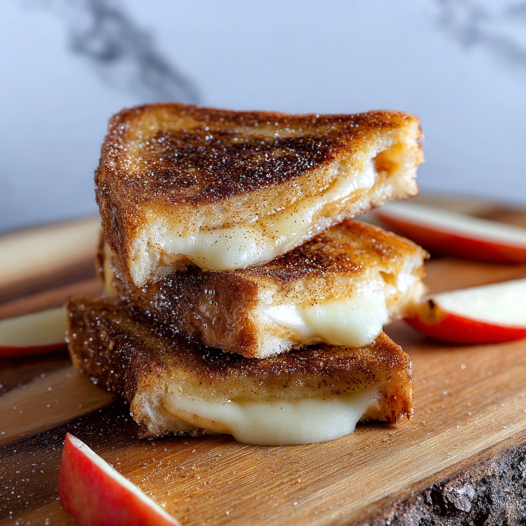 Cinnamon Brie Apple Grilled Cheese Recipe - Recipe Image