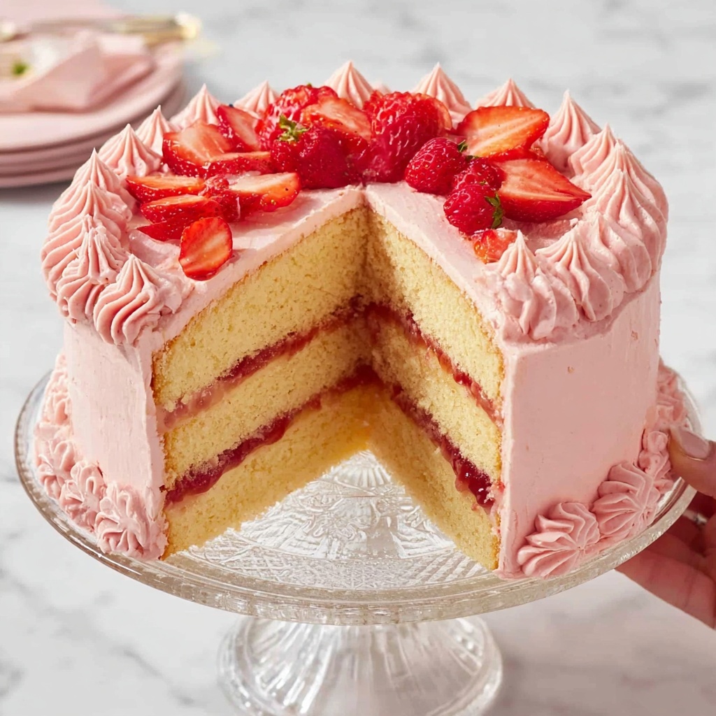 Strawberry Lemonade Cake Recipe - Recipe Image