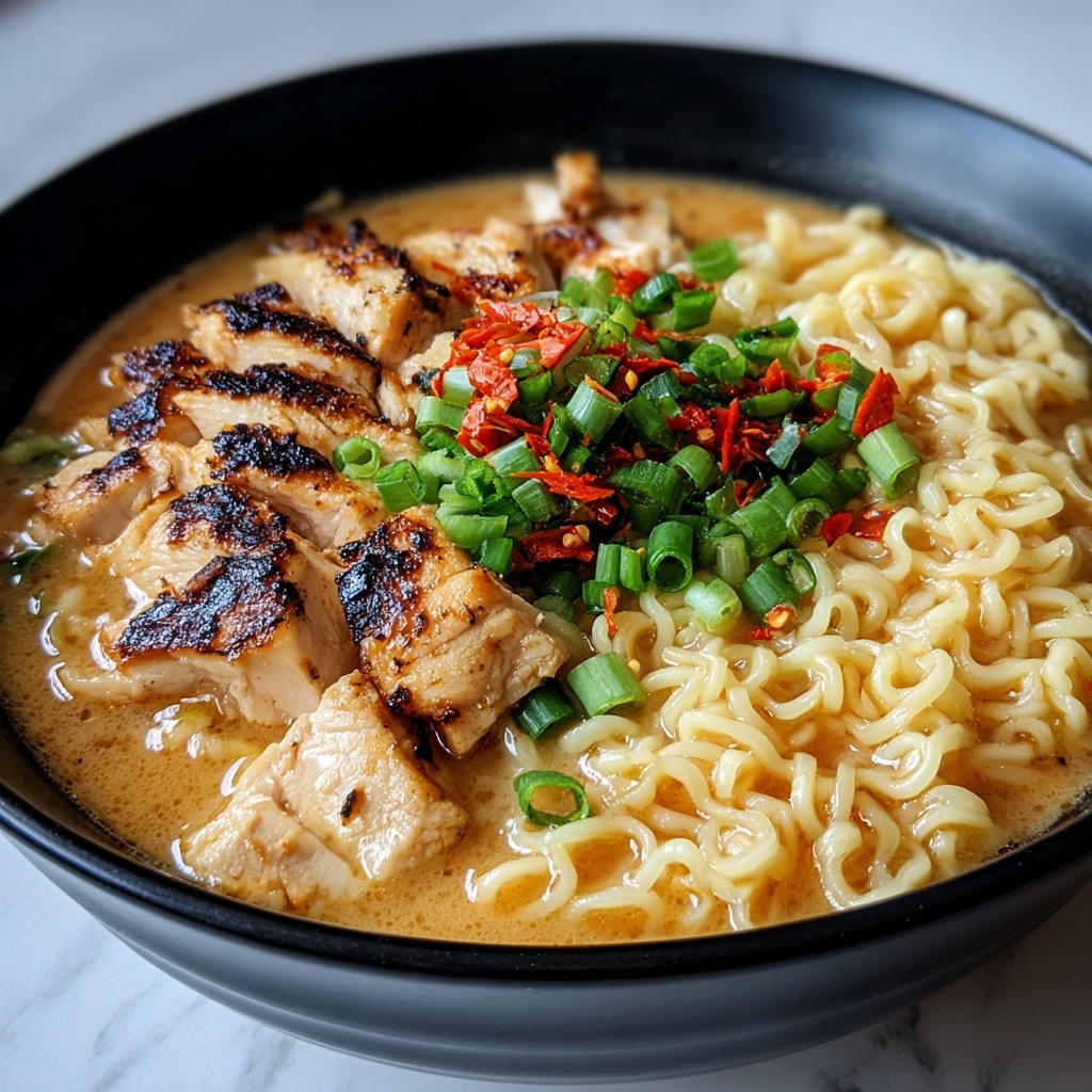 Fiery Chicken Ramen Recipe - Recipe Image