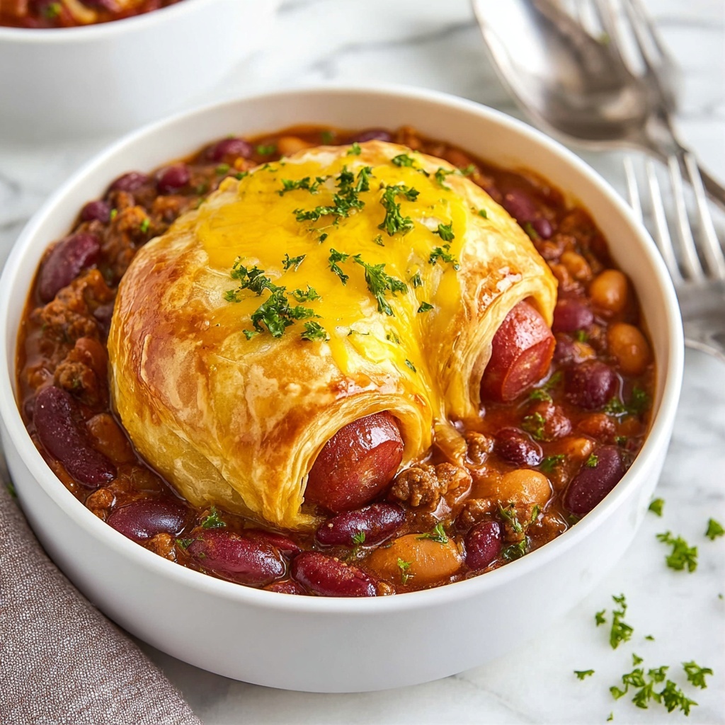 Chili Cheese Dog Casserole Recipe - Recipe Image