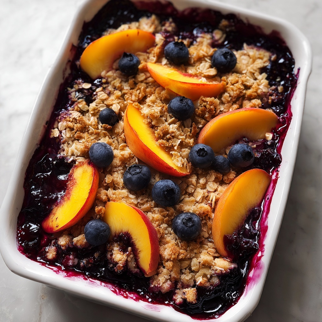 Peach Blueberry Crisp Recipe - Recipe Image