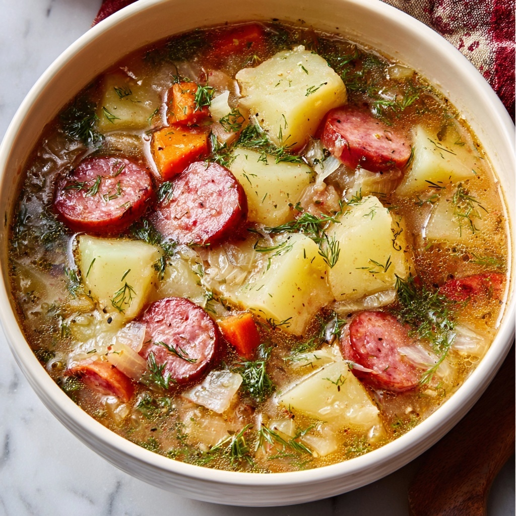 Kielbasa and Sauerkraut Soup Recipe - Recipe Image