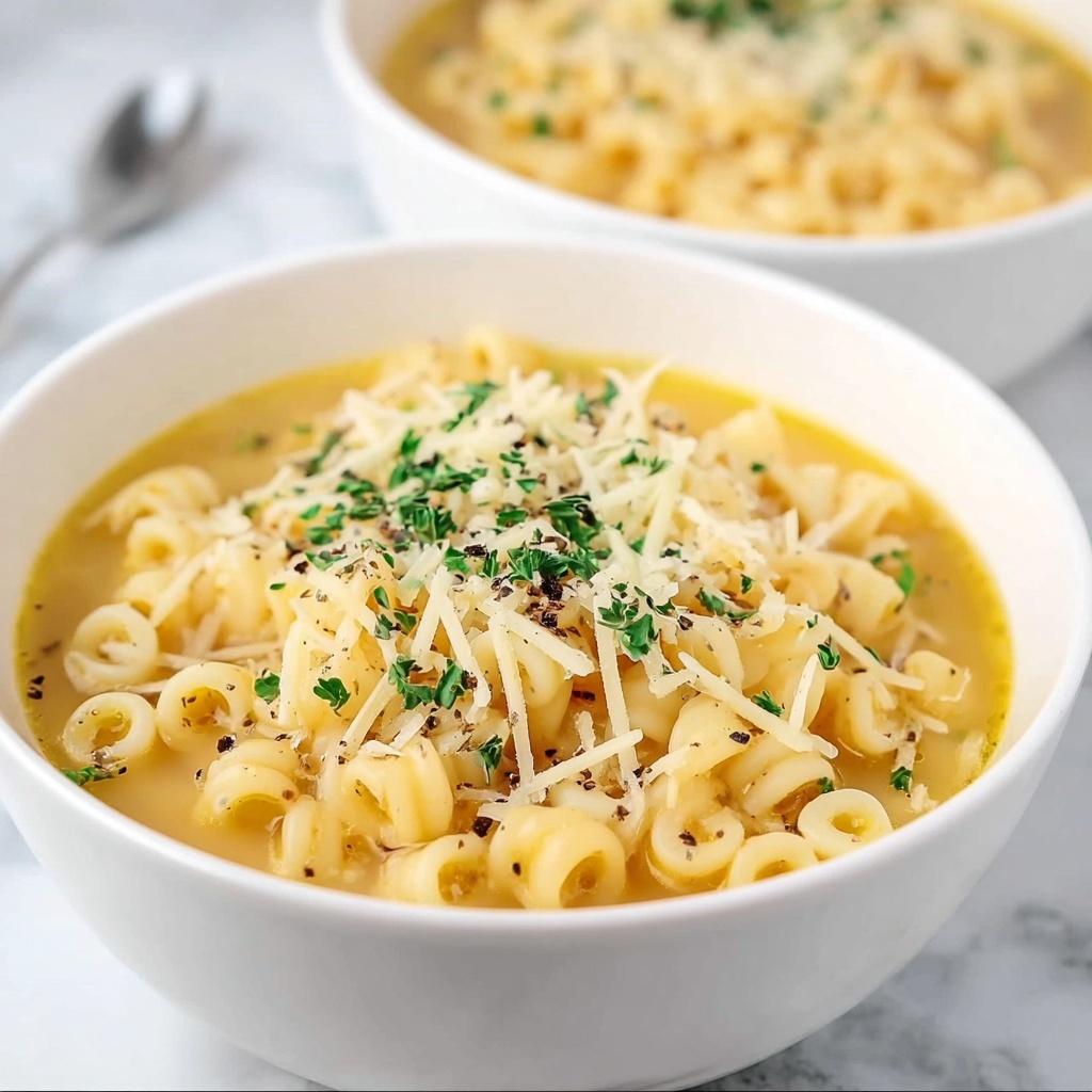 Parmesan Pasta Soup Recipe - Recipe Image