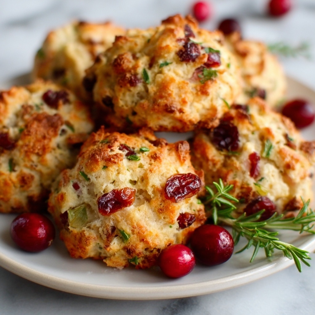 Cranberry Turkey Stuffing Balls Recipe - Recipe Image