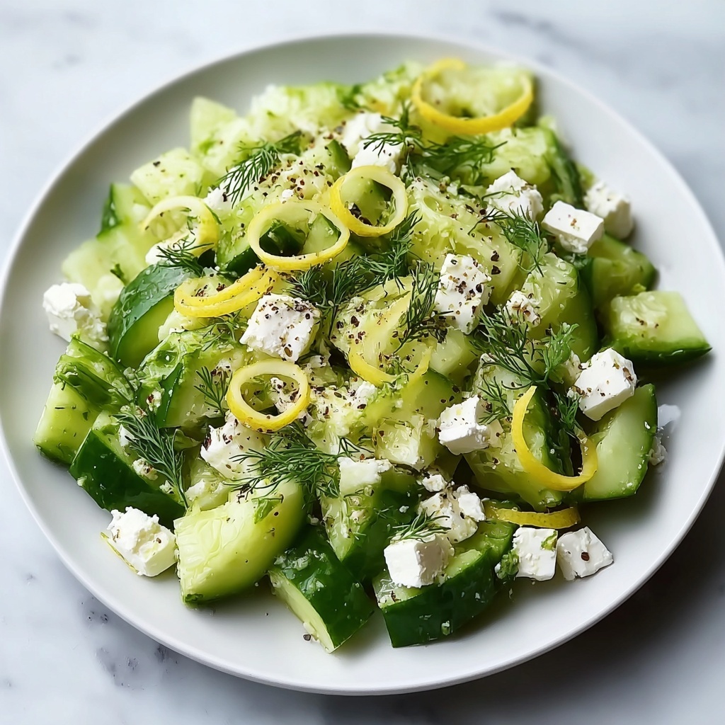 Cucumber Avocado Feta Salad Recipe - Recipe Image