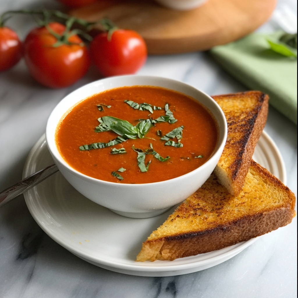 Roasted Tomato Basil Soup Recipe - Recipe Image