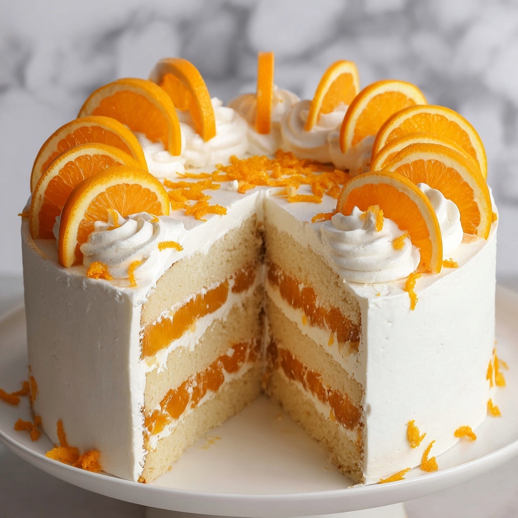 Orange Creamsicle Ice Cream Cake Recipe - Recipe Image