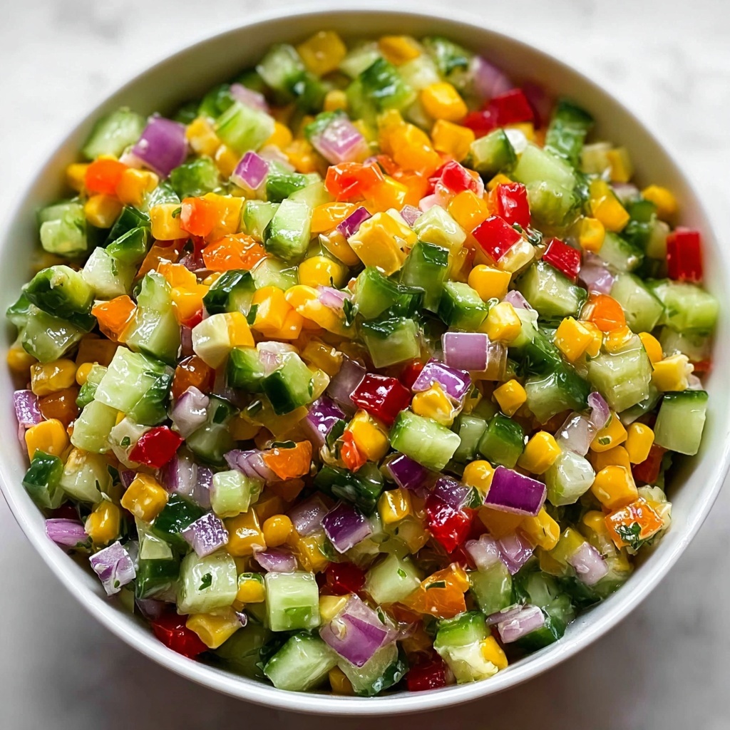 Corn Salad with Lime and Fresh Vegetables Recipe - Recipe Image