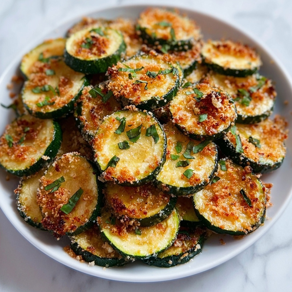 Crispy Parmesan Zucchini Rounds Recipe - Recipe Image