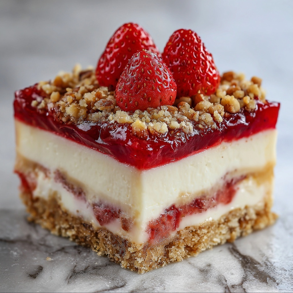 Strawberry Crunch Cheesecake Chunks Recipe - Recipe Image