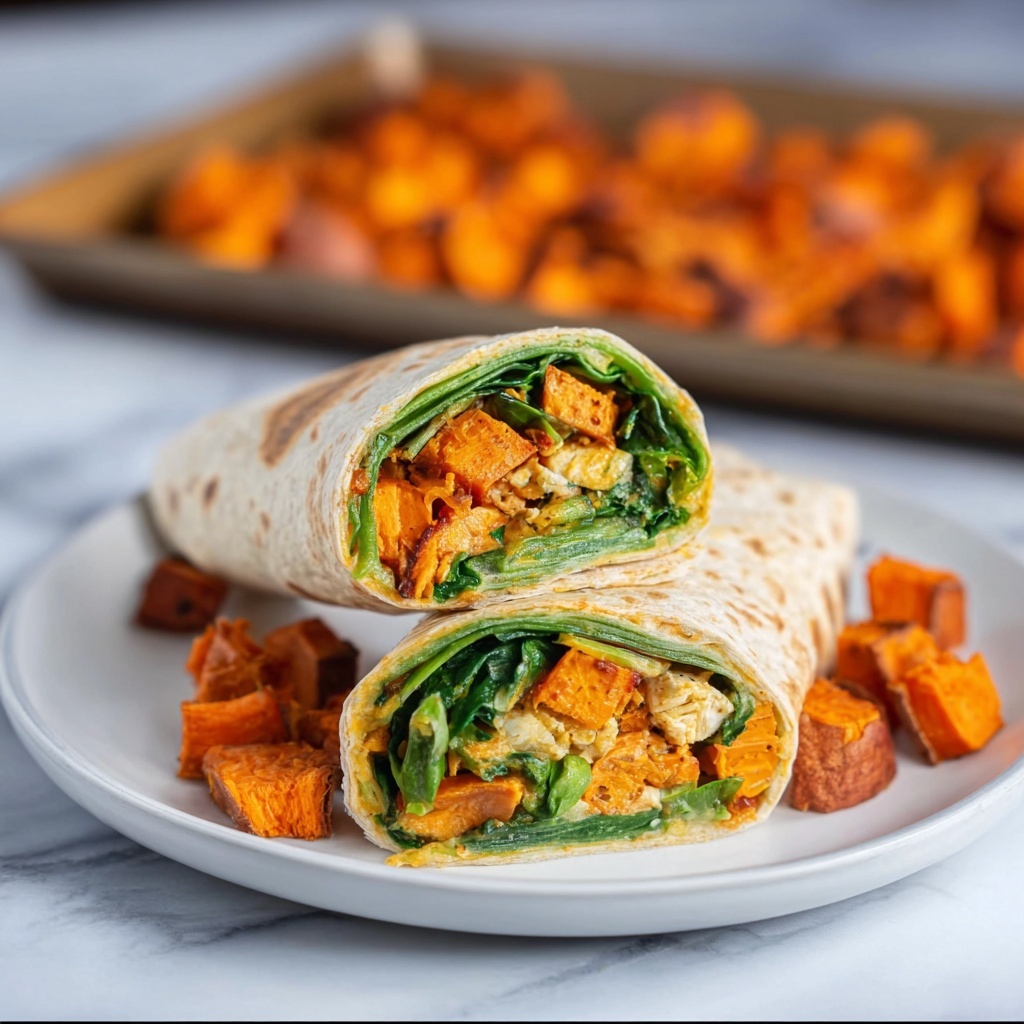 Low-Carb Breakfast Burrito with Eggs, Avocado, and Sautéed Vegetables Recipe - Recipe Image