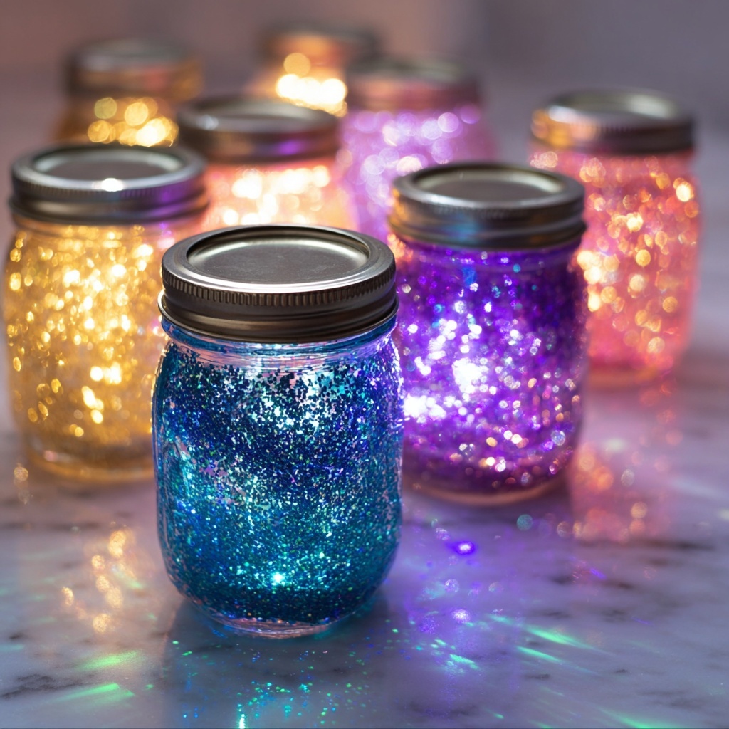 Suncatcher Glitter Jar: Create Sparkling Magic Recipe - Recipe Image