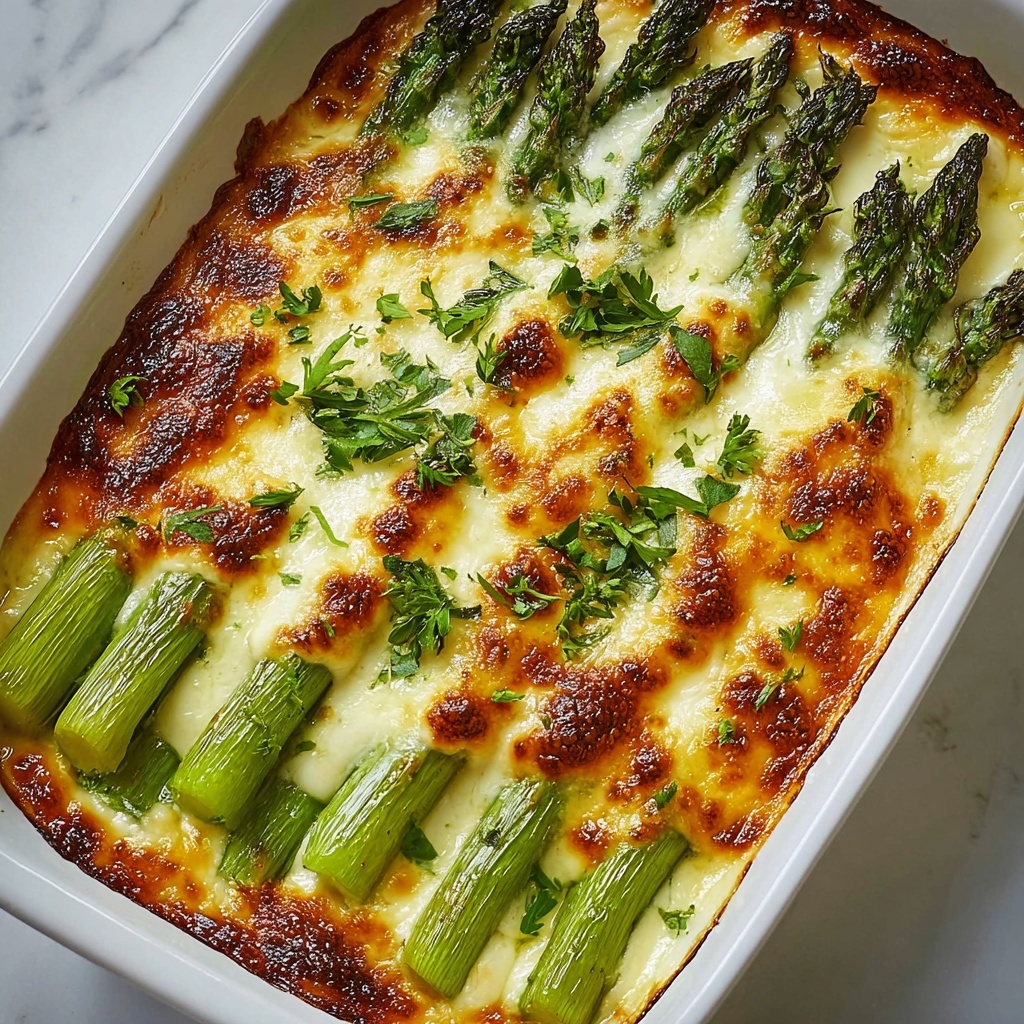 Cheesy Asparagus Casserole Recipe - Recipe Image