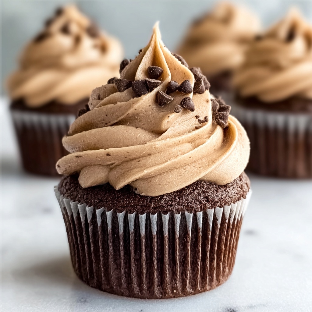 Velvety Mocha Chocolate Cupcakes Recipe - Recipe Image