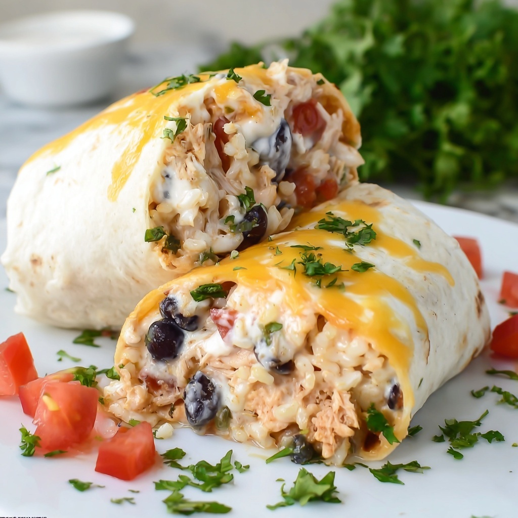 Smothered Baked Chicken Burritos Recipe - Recipe Image