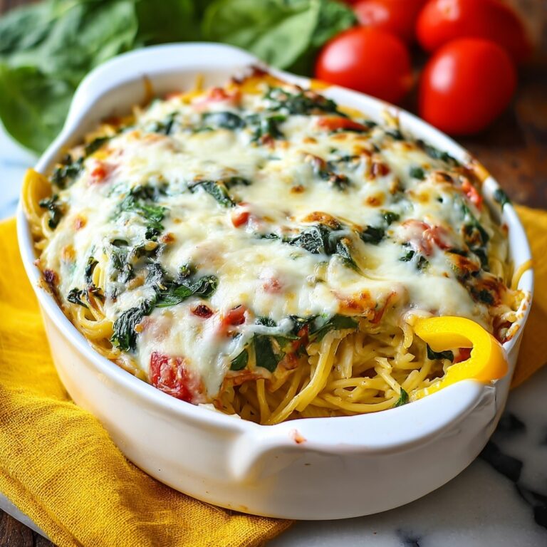 Cheesy Vegetarian Spaghetti Squash Casserole Recipe