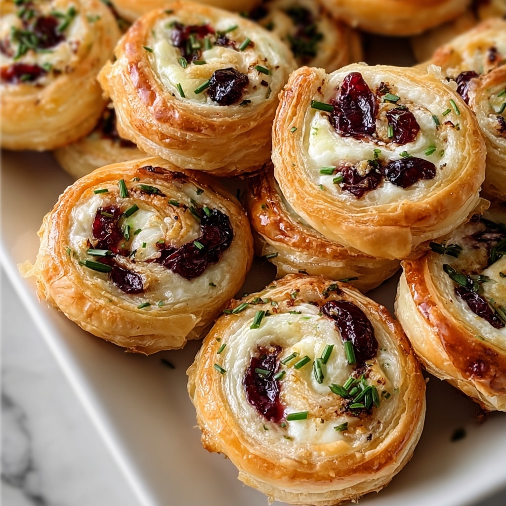 Festive Cranberry Feta Pinwheels Recipe - Recipe Image