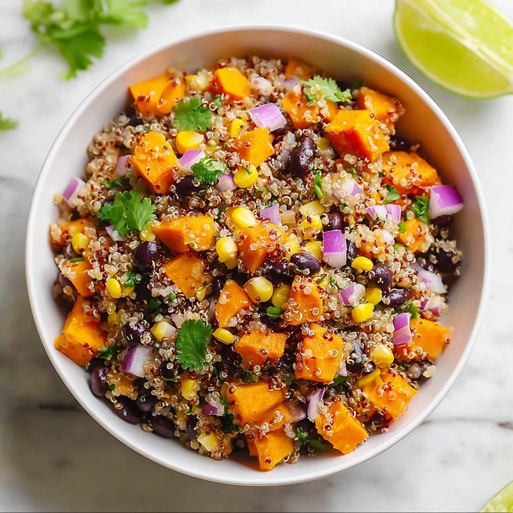 Roasted Sweet Potato Black Bean Quinoa Salad Recipe - Recipe Image