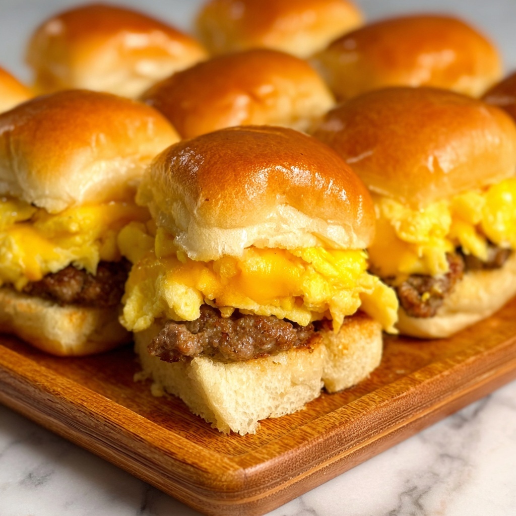 Breakfast Sliders with Sausage, Egg, and Cheese Recipe - Recipe Image