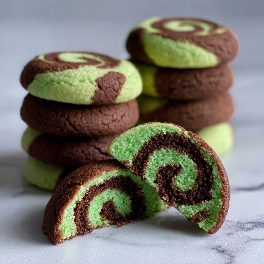 Chocolate Pistachio Pinwheel Cookies Recipe - Recipe Image