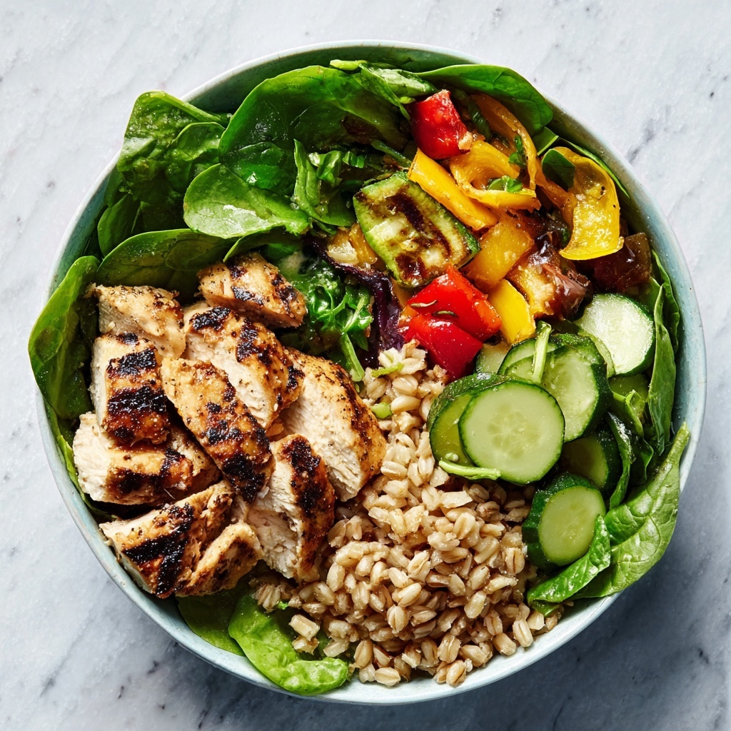 Grilled Chicken with Roasted Vegetables Bowl Recipe - Recipe Image