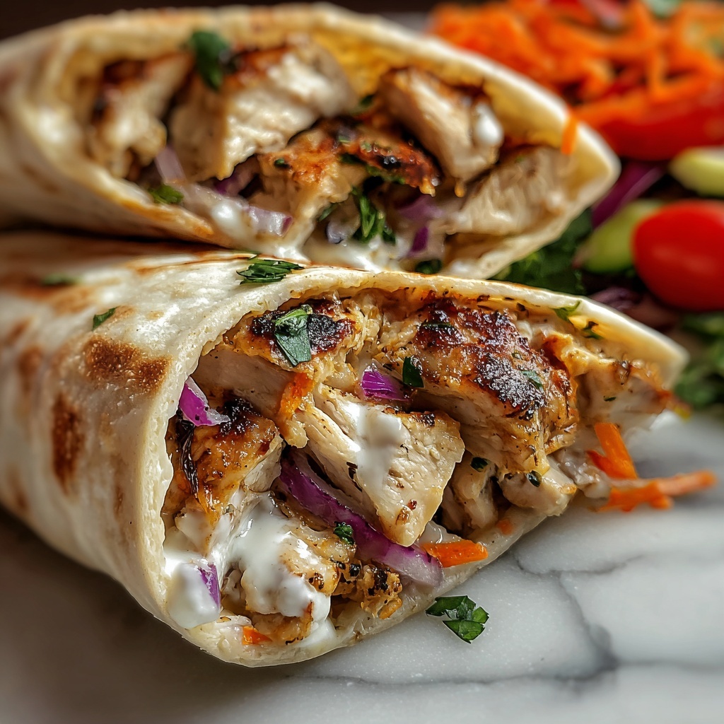 Homemade Chicken Shawarma Recipe - Recipe Image