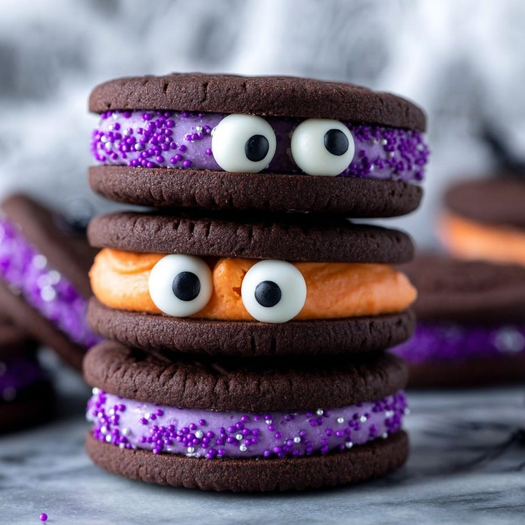 Chocolate Monster Halloween Cookies Recipe - Recipe Image