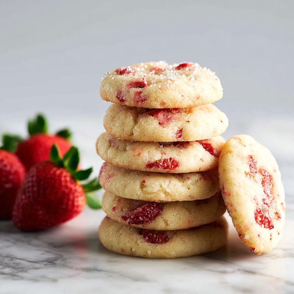 Strawberry Shortbread Cookies Recipe - Recipe Image