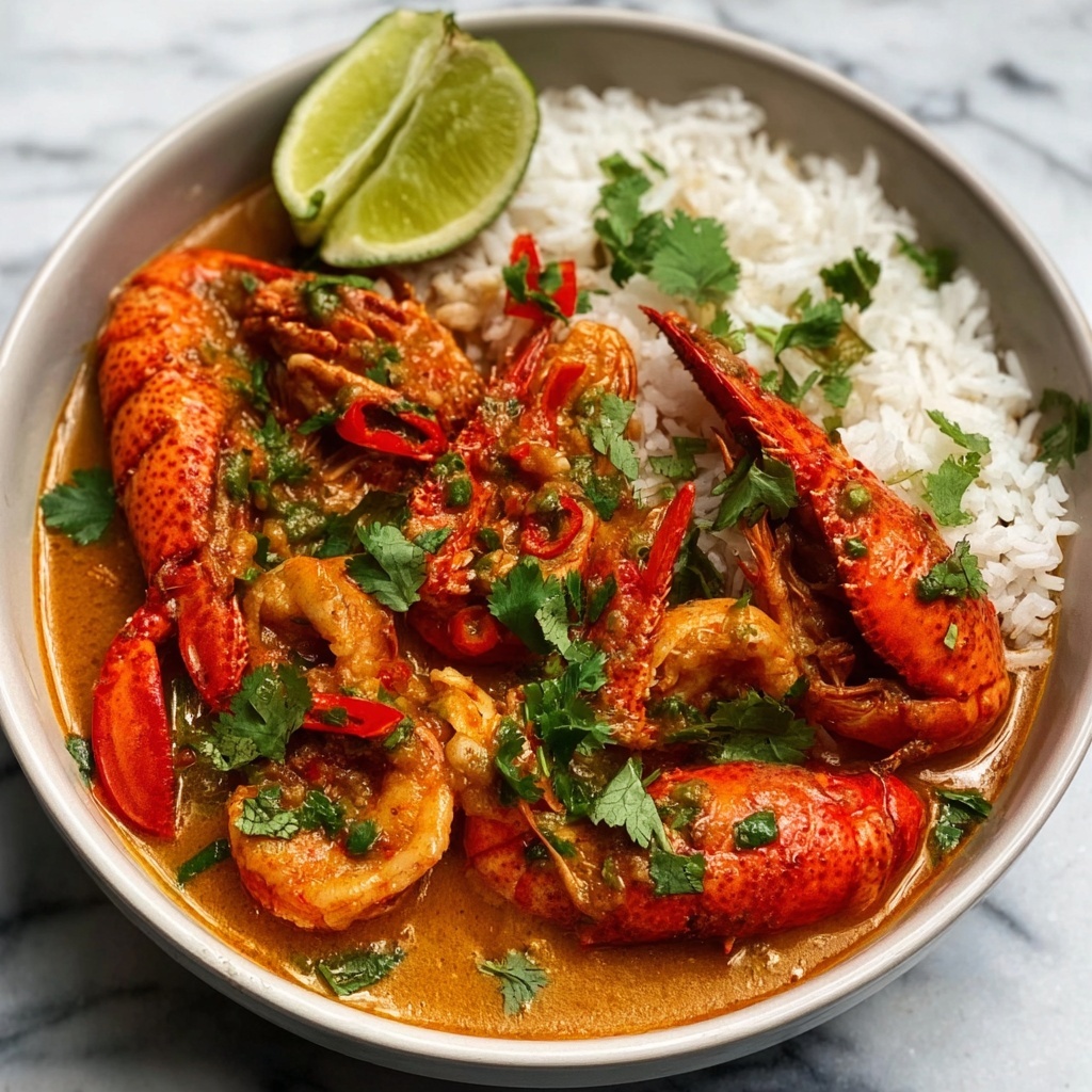 Coconut Curry Lobster with Jasmine Rice Recipe - Recipe Image