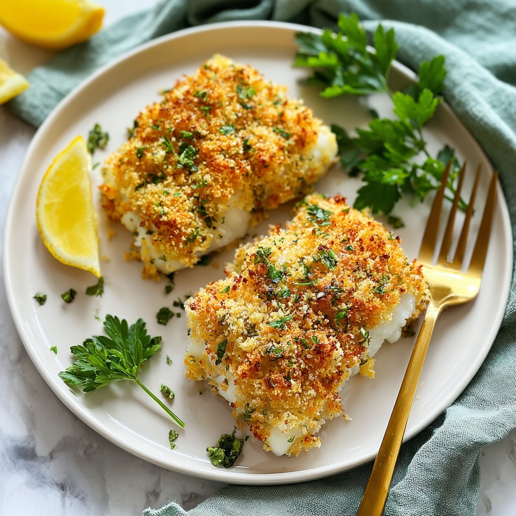 Panko Parmesan Baked Cod Recipe - Recipe Image