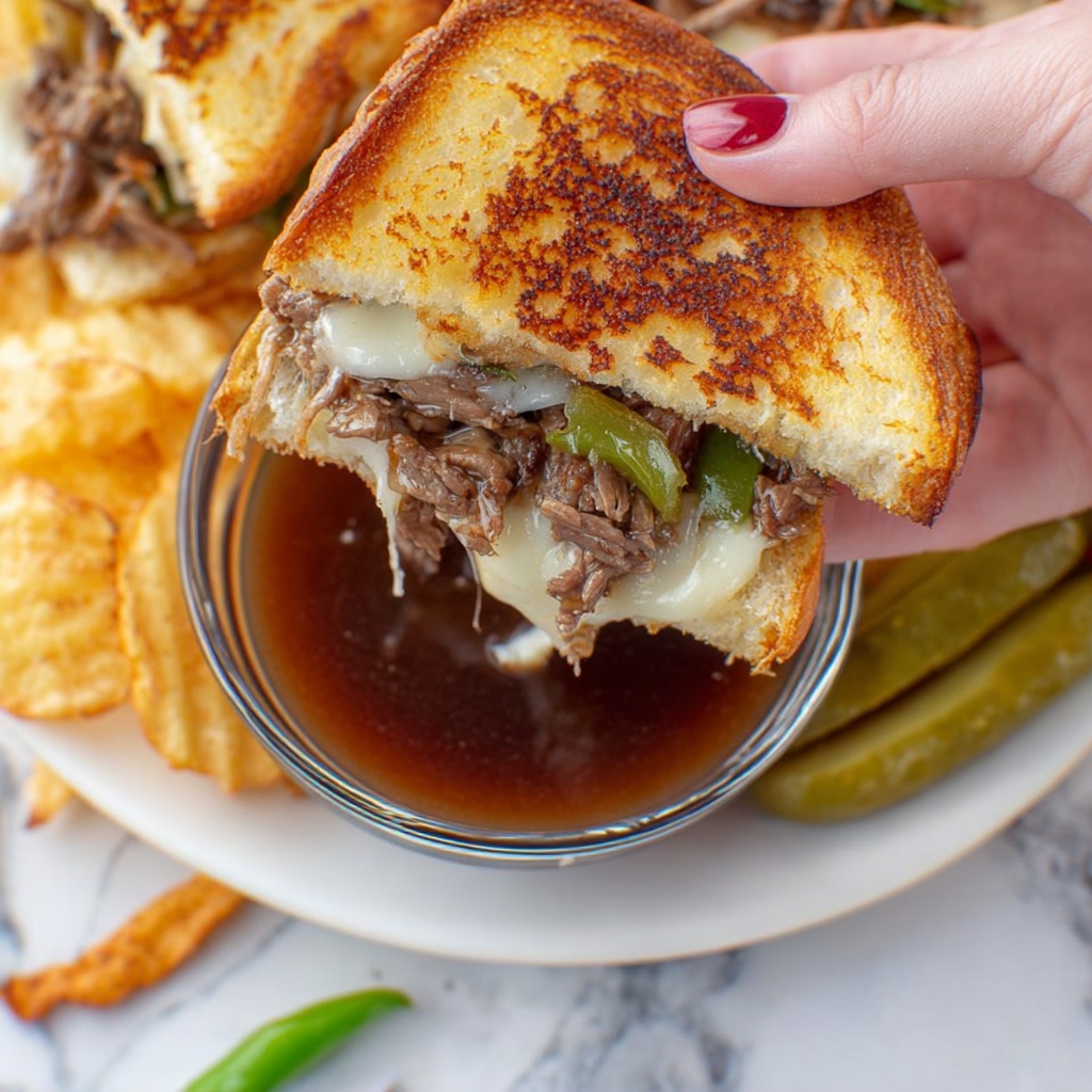 Pot Roast Beef Philly Cheese Steak Dip Recipe - Recipe Image