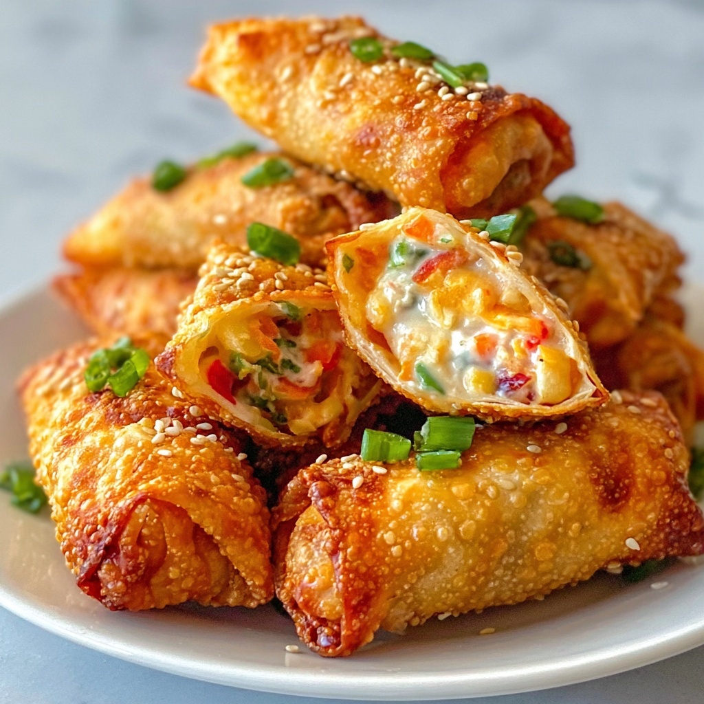 Mini Jalapeño Popper Egg Rolls Recipe - Recipe Image