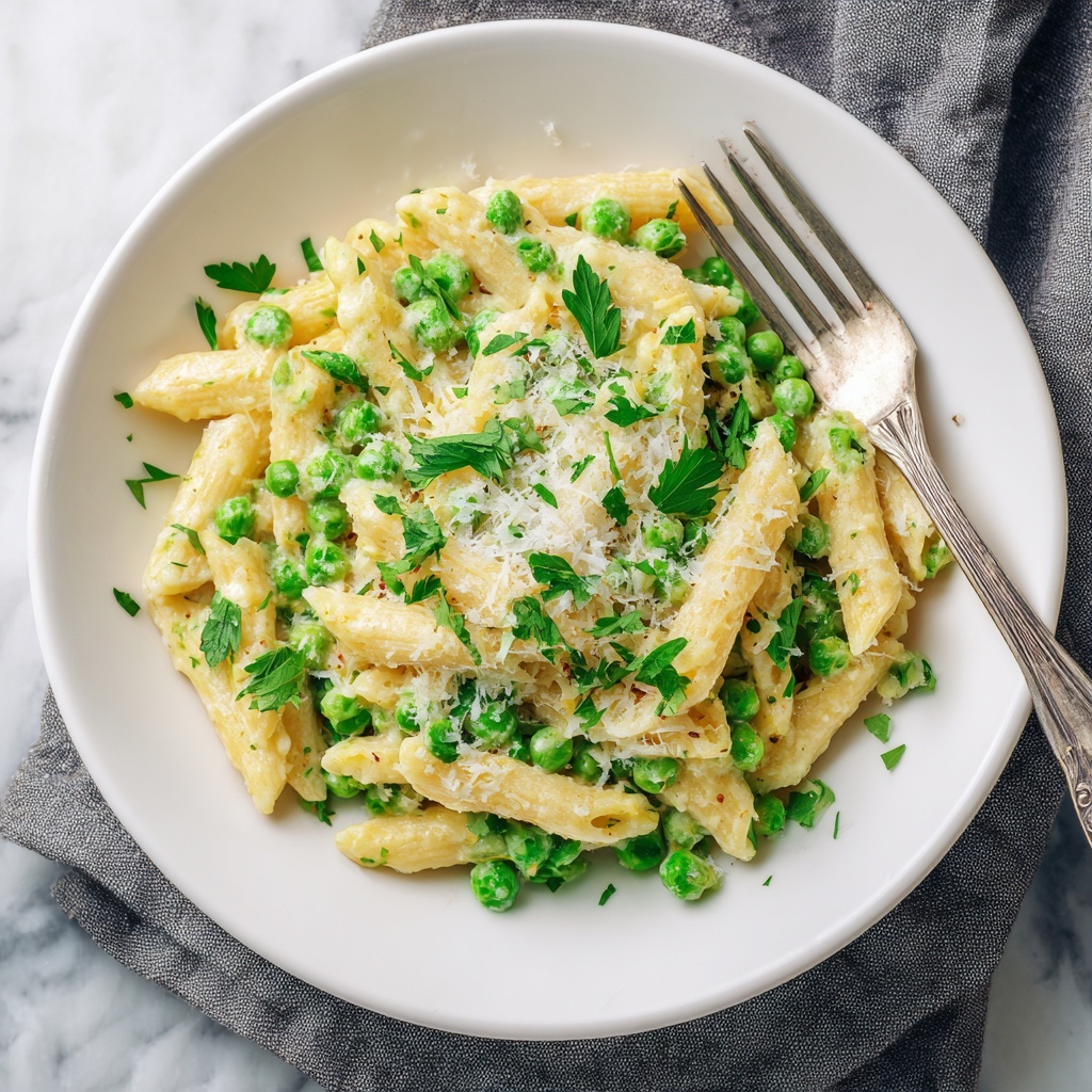 Lemon Ricotta Pasta with Fresh Peas Recipe - Recipe Image