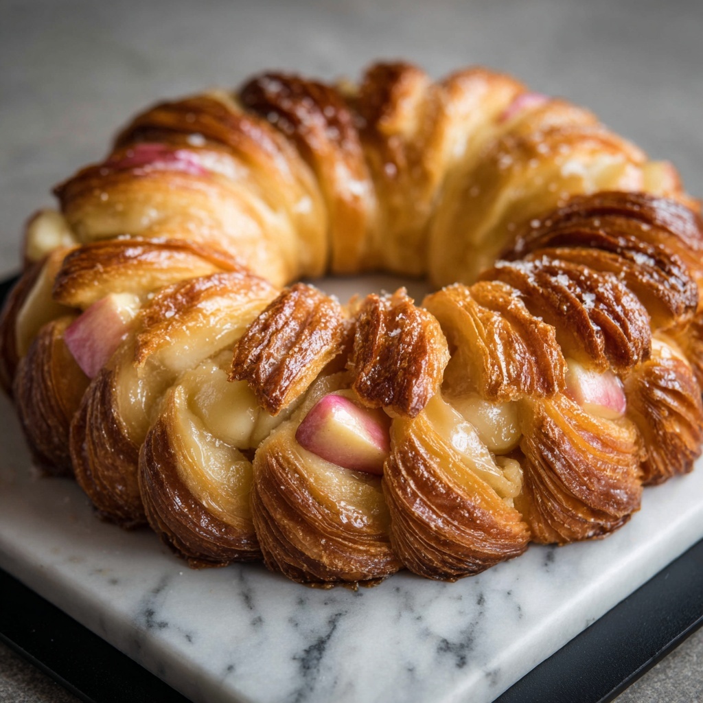 Rhubarb Cream Cheese Monkey Bread Recipe - Recipe Image