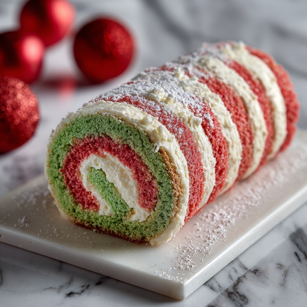 Christmas Cake Roll Recipe - Recipe Image