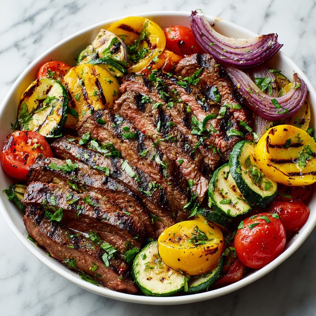 Sizzling Steak with Roasted Veggies Recipe - Recipe Image