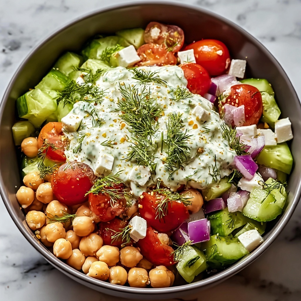 Tzatziki Chickpea Salad Recipe - Recipe Image