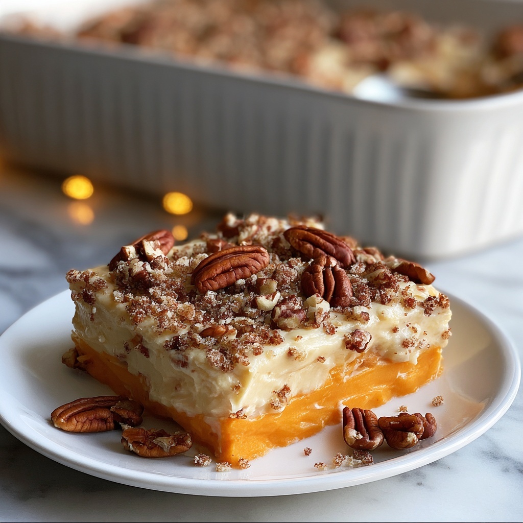 Sweet Potato Casserole with Pecan Topping Recipe - Recipe Image