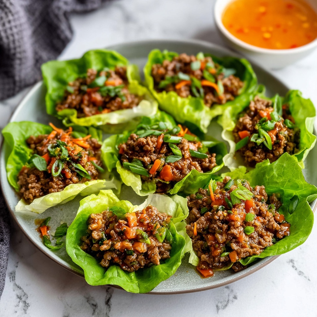 Thai Basil Beef Lettuce Wraps Recipe - Recipe Image