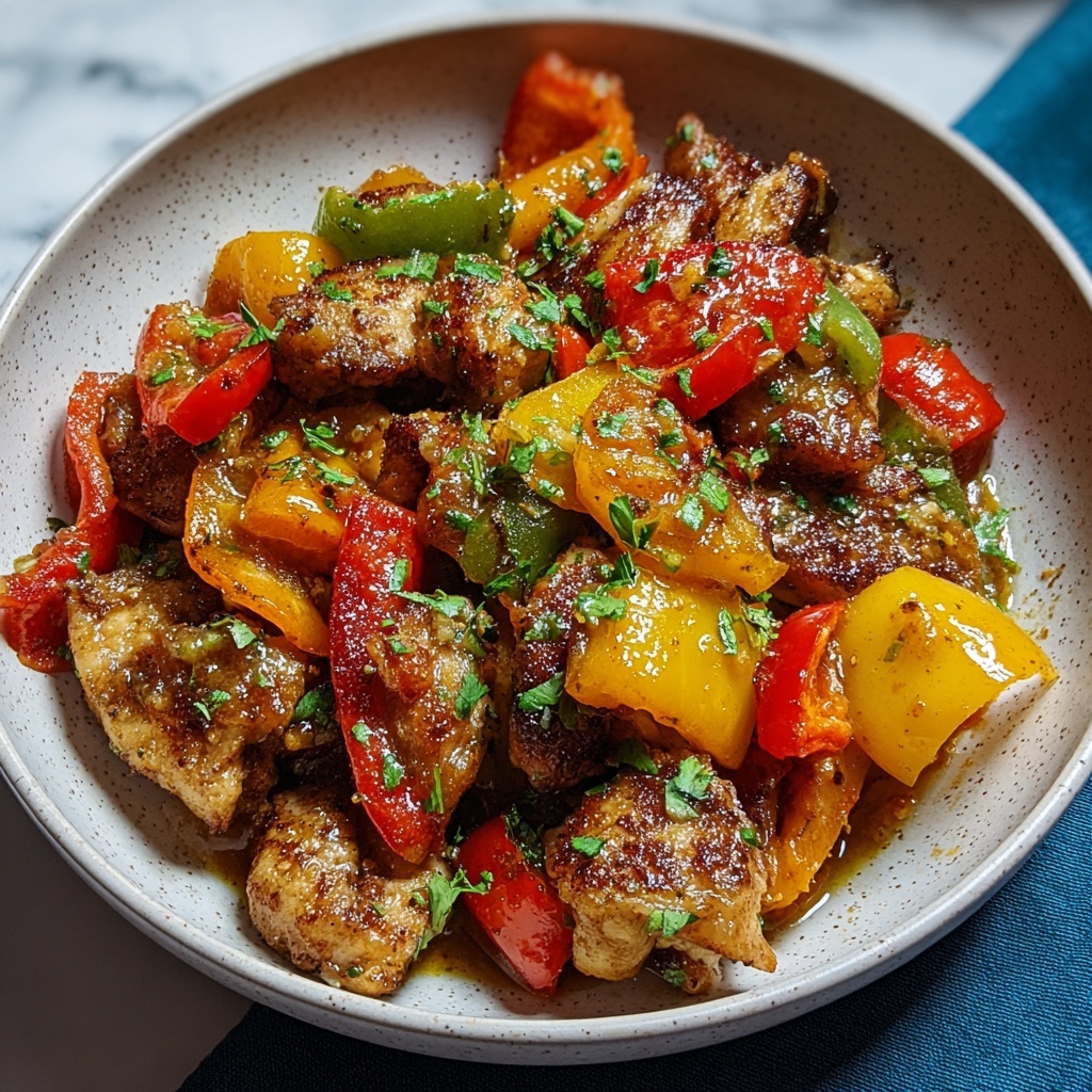 Jalapeño Chicken with Bell Peppers Recipe - Recipe Image