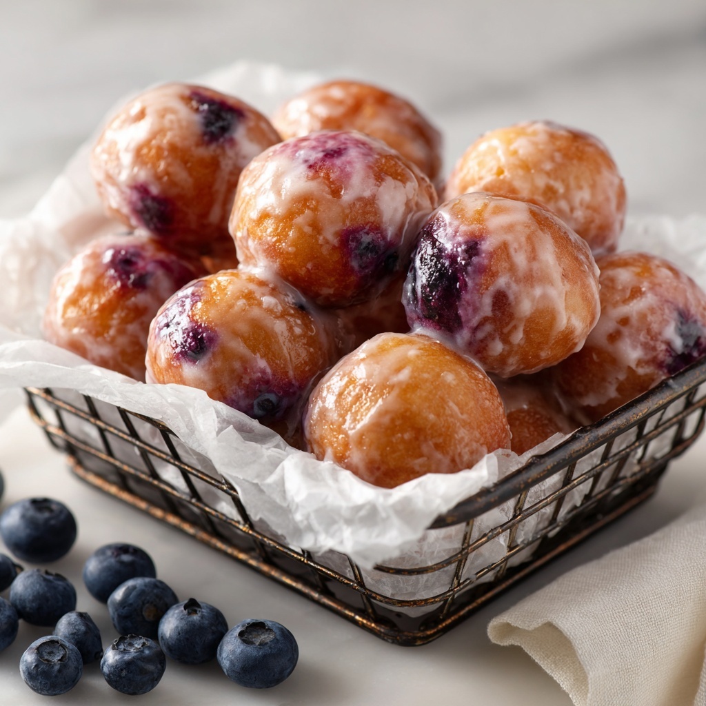 Baked Blueberry Fritter Bites Recipe - Recipe Image