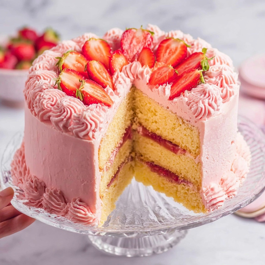Strawberry Lemonade Cake Recipe - Recipe Image