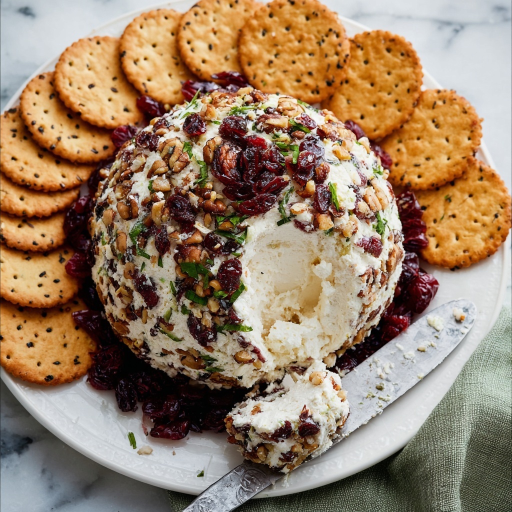 Cranberry Pecan Cream Cheese Ball Recipe - Recipe Image