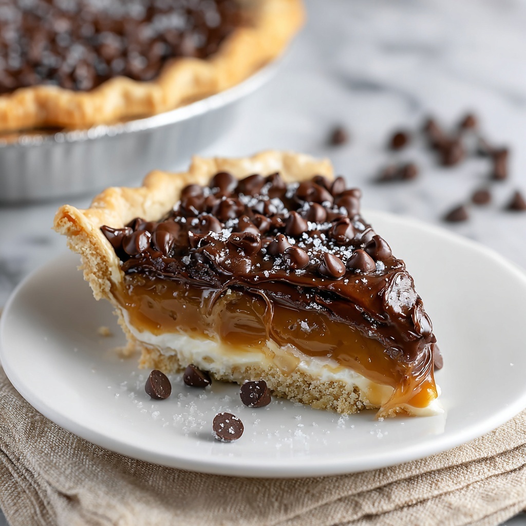 Chocolate Chip Salted Caramel Tart Recipe - Recipe Image