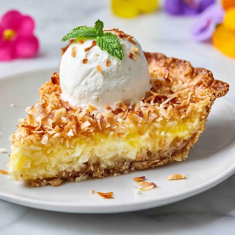Coconut Custard Pie Recipe