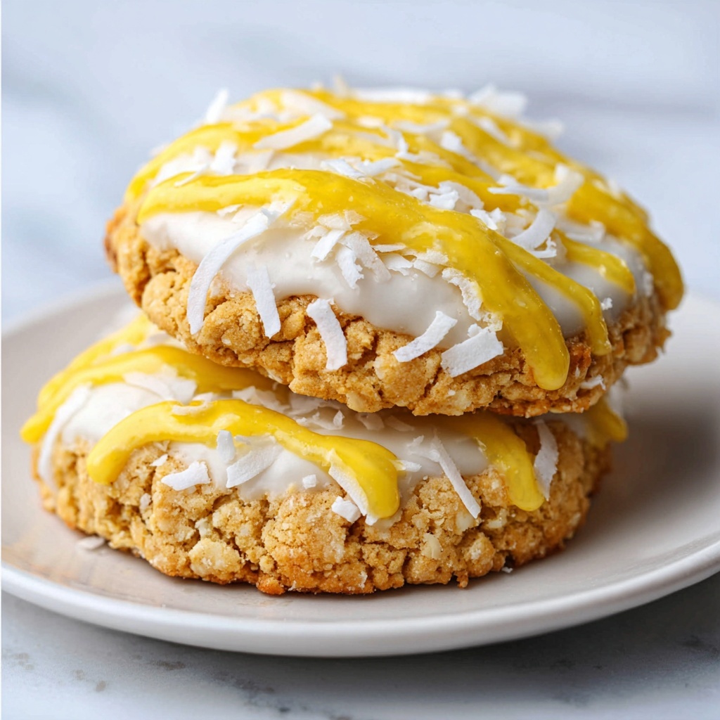 Lemon Coconut Cheesecake Cookies Recipe - Recipe Image